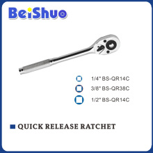 Knurl Handle Quick Release Ratchet of Socket Wrench